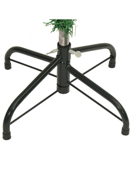 Albero di Natale Artificiale Capovolto con Supporto Verde 150 cm PVC