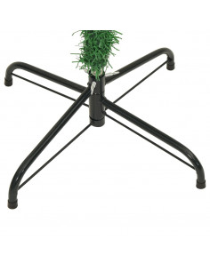 Albero di Natale Artificiale Capovolto con Supporto Verde 210 cm PVC