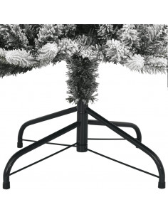 Albero di Natale Artificiale con 150 LED e Neve Fioccata 120 cm