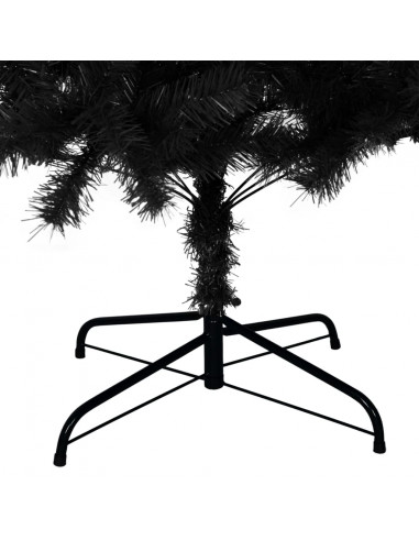 Albero di Natale Artificiale con Base Nero 240 cm PVC