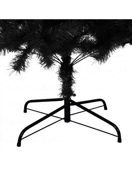 Albero di Natale Artificiale con Base Nero 240 cm PVC