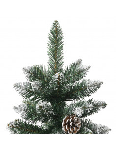 Albero di Natale Artificiale con Base Verde 150 cm PVC