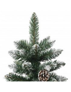 Albero di Natale Artificiale con Base Verde 210 cm PVC