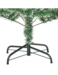 Albero di Natale Artificiale con Neve Fioccata Verde 120 cm