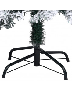 Albero di Natale Artificiale con Neve Fioccata Verde 150 cm PVC