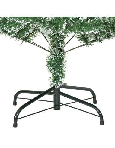 Albero di Natale Artificiale con Neve Fioccata Verde 240 cm