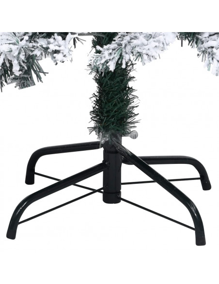 Albero di Natale Artificiale con Neve Fioccata Verde 240 cm PVC