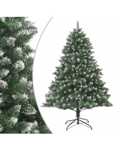 Albero di Natale Artificiale con Base 210 cm PVC 2