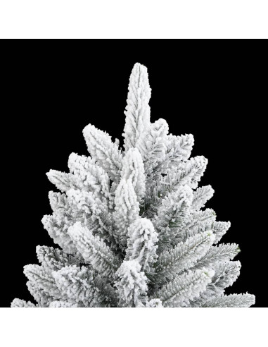 Albero di Natale Artificiale con Neve Floccata 180 cm PVC e PE