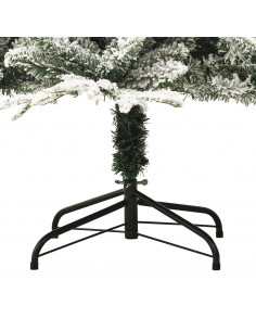 Albero di Natale Artificiale con Neve Verde 150 cm PVC e PE