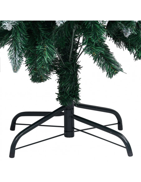 Albero di Natale Artificiale con Pigne e Neve Bianca 150 cm