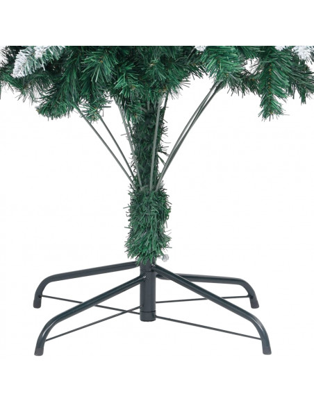 Albero di Natale Artificiale con Pigne e Neve Bianca 210 cm