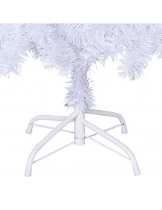 Albero di Natale Artificiale con Rami Spessi Bianco 150 cm PVC