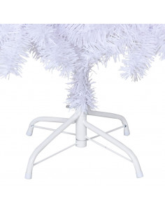 Albero di Natale Artificiale con Rami Spessi Bianco 210 cm PVC