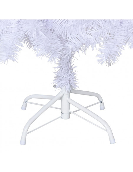Albero di Natale Artificiale con Rami Spessi Bianco 240 cm PVC