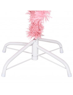 Albero di Natale Artificiale con Supporto Rosa 120 cm PVC
