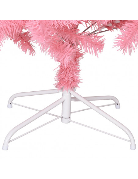 Albero di Natale Artificiale con Supporto Rosa 240 cm PVC