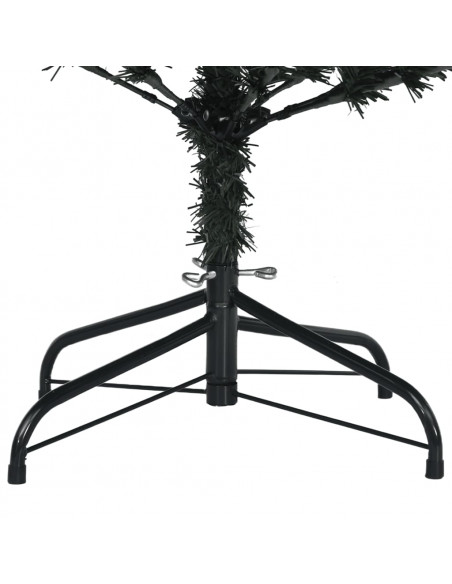 Albero di Natale Artificiale Incernierato con 300 LED 180 cm
