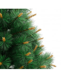 Albero di Natale Artificiale Incernierato con Base 210 cm