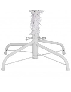 Albero di Natale Artificiale Incernierato con Base Bianco 300cm