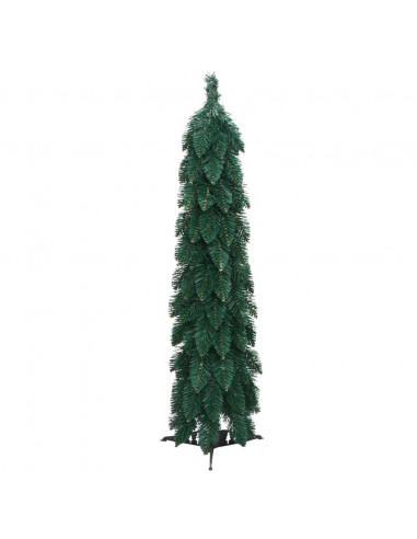 Albero di Natale Artificiale Preilluminato con 45 LED 90 cm
