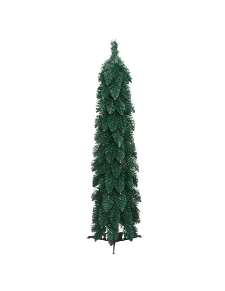Albero di Natale Artificiale Preilluminato con 45 LED 90 cm
