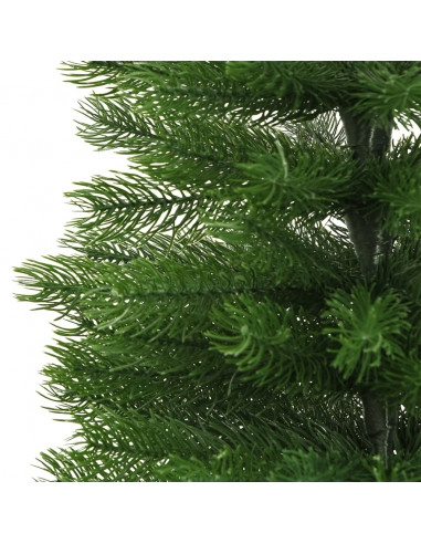 Albero di Natale Artificiale Sottile con Base 240 cm PE