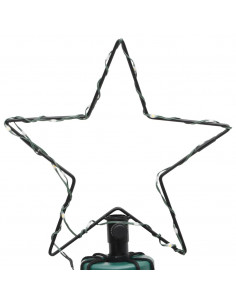 Albero di Natale con Puntale Bianco Freddo 108 LED 180 cm