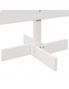 Albero di Natale Decorativo Bianco 100 cm in Legno di Pino
