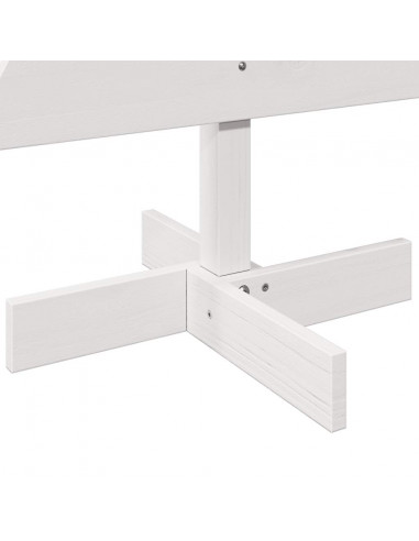 Albero di Natale Decorativo Bianco 100 cm in Legno di Pino