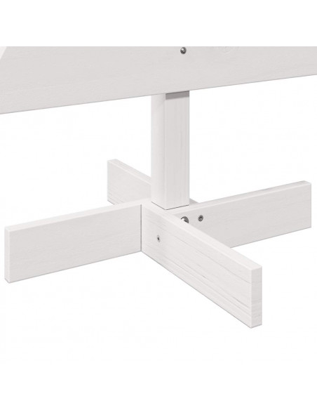 Albero di Natale Decorativo Bianco 100 cm in Legno di Pino