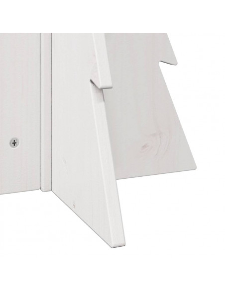 Albero di Natale Decorativo Bianco 69,5 cm in Legno di Pino