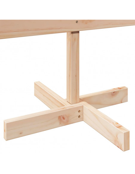 Albero di Natale Decorativo in Legno 110 cm in Legno Massello