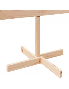 Albero di Natale Decorativo in Legno 150 cm in Legno Massello