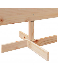 Albero di Natale Decorativo in Legno 150 cm Legno Massello Pino