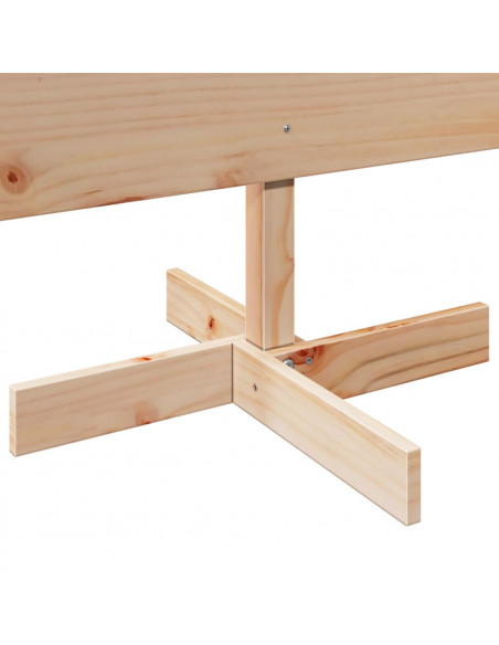 Albero di Natale Decorativo in Legno 150 cm Legno Massello Pino
