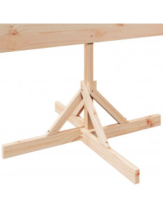 Albero di Natale Decorativo in Legno 180 cm in Legno Massello