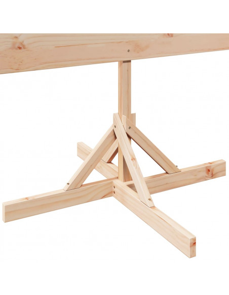 Albero di Natale Decorativo in Legno 180 cm in Legno Massello
