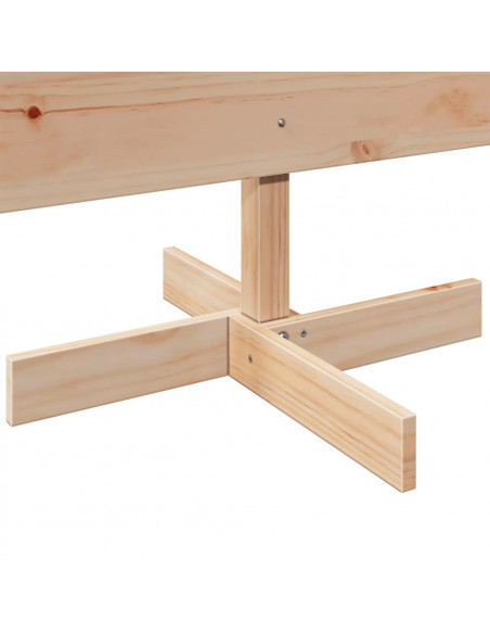 Albero di Natale Decorativo in Legno 180 cm Legno Massello Pino