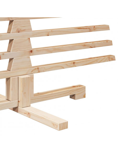 Albero di Natale Decorativo in Legno 210 cm Legno Massello Pino