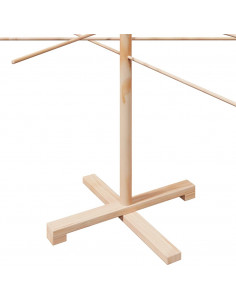 Albero di Natale Decorativo in Legno 210 cm Legno Massello Pino