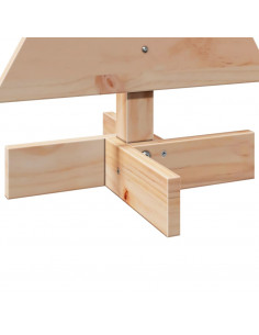 Albero di Natale Decorativo in Legno 60 cm Legno Massello Pino