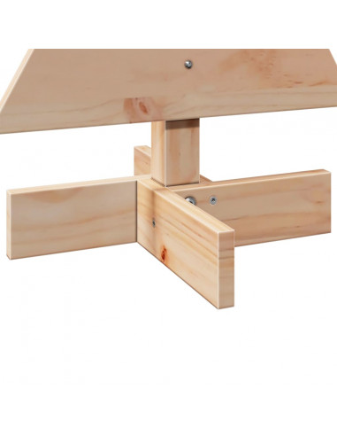 Albero di Natale Decorativo in Legno 60 cm Legno Massello Pino