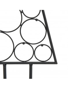 Albero di Natale Decorativo in Metallo Nero 125 cm