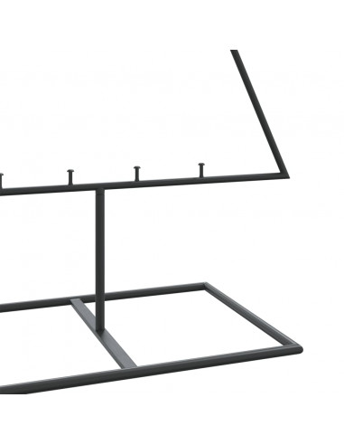 Albero di Natale Decorativo in Metallo Nero 150 cm