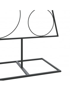 Albero di Natale Decorativo in Metallo Nero 150 cm