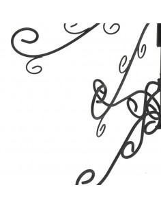 Albero di Natale Decorativo in Metallo Nero 150 cm