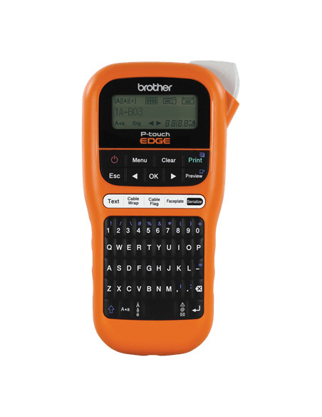 STAMPANTE BROTHER PT-E110 Etichettatrice palmare con valigetta. Nastri TZe da 3.5 a 12 mm