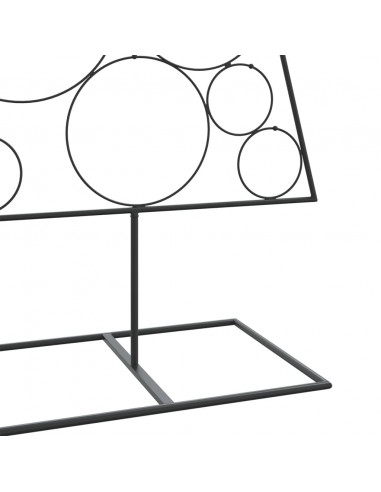 Albero di Natale Decorativo in Metallo Nero 180 cm