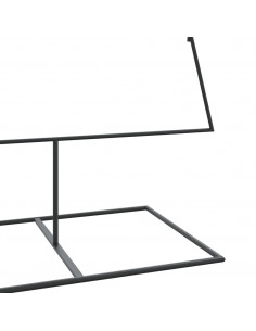 Albero di Natale Decorativo in Metallo Nero 210 cm